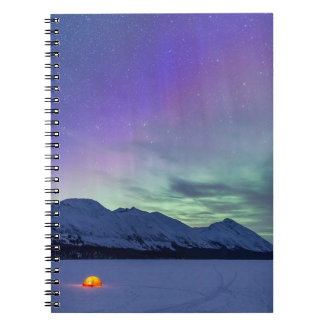Northern Lights Mount Pass | Kenai Halbinsel Notizblock (Vorderseite)