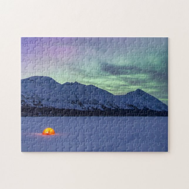 Northern Lights Mount Pass | Kenai Halbinsel Puzzle (Horizontal)