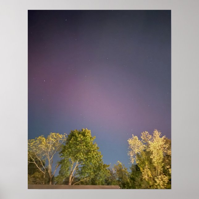 Northern Lights New Jersey Poster (Vorne)