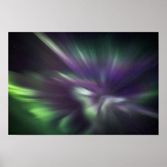 Northern Lights Night sky Poster (Vorne)
