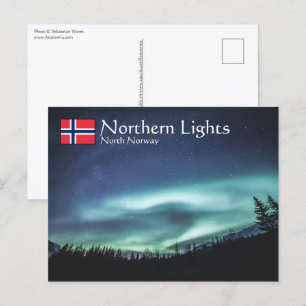 Northern Lights North Norwegen Postcard Postkarte