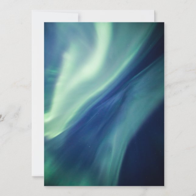 Northern Lights Norwegen Card Save The Date (Vorderseite)