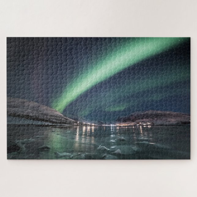 Northern Lights Norwegen Foto Puzzle (Horizontal)