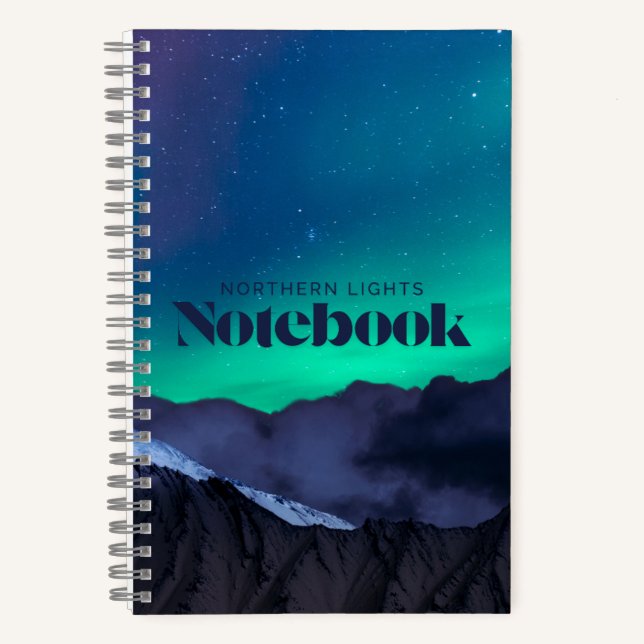 Northern Lights-Notebook Notizbuch (Vorderseite)