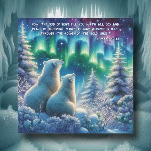 Northern Lights Polar Bears Christlich Weihnachten