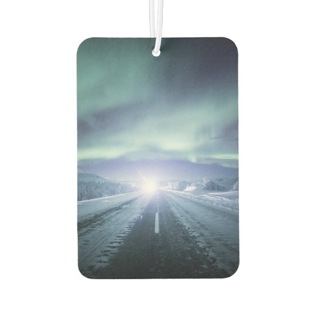 Northern Lights Road Finnland Autolufterfrischer (Rückseite)