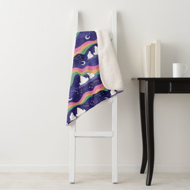 Northern Lights Sherpa Blanket Sherpadecke (Beispiel)
