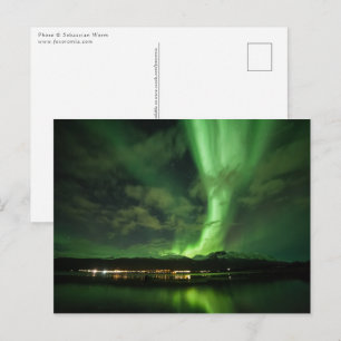 Northern Lights Skibotn Postkarte