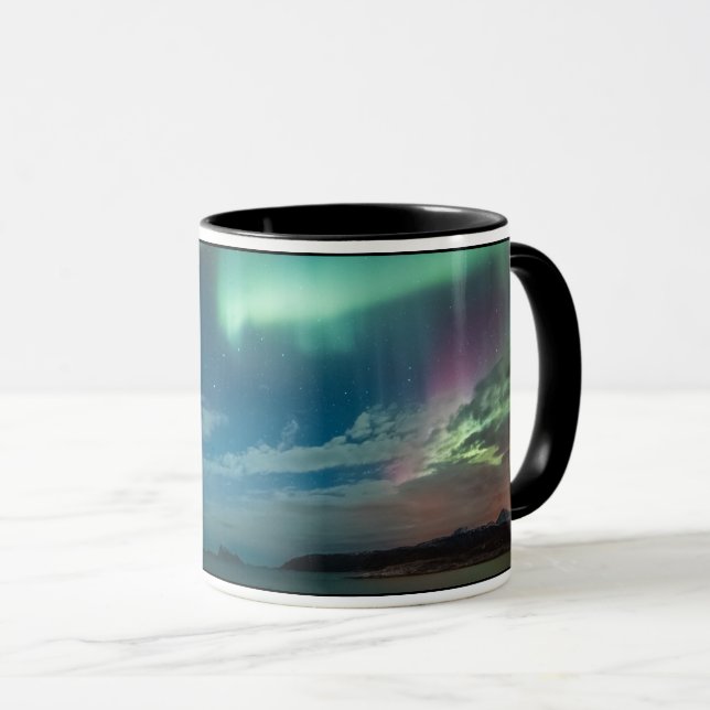 Northern Lights Sky Tasse (VorderseiteRechts)