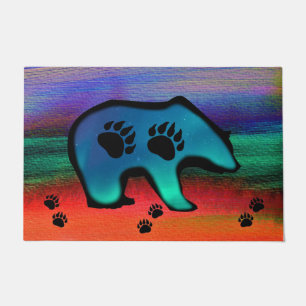 Northern Lights Spirit Bear Fußmatte