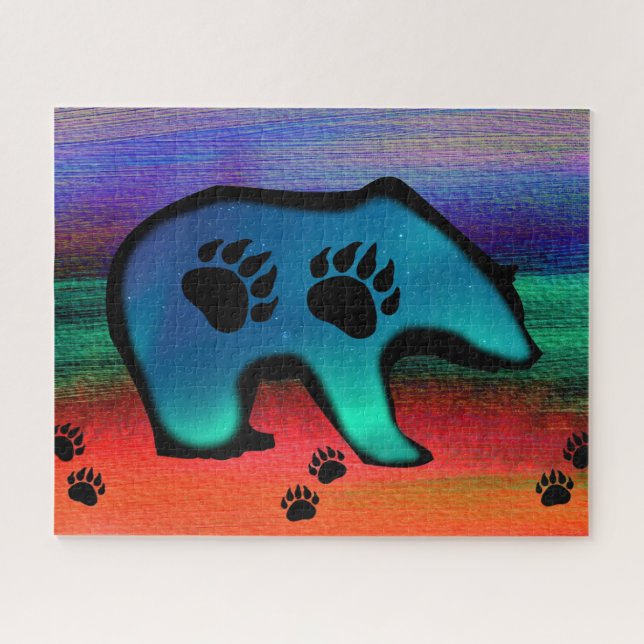 Northern Lights Spirit Bear Puzzle (Horizontal)