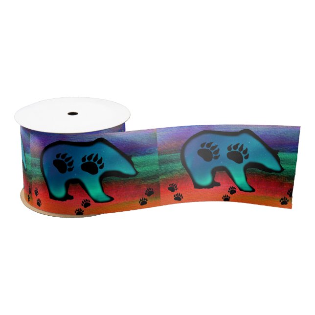 Northern Lights Spirit Bear Satinband (Spule)