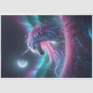 Northern Lights Unicorn 2 Gewebepapier Seidenpapier