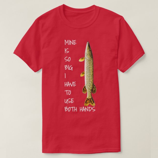 Northern Pike Angelmine so groß T-Shirt (Design vorne)