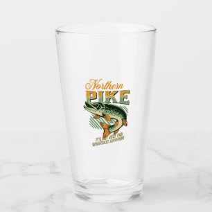 Northern Pike Fishermans Personalisiert Glas