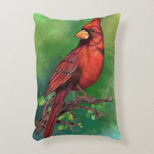 Northern Red Kardinal Bird Accent Pillow Dekokissen