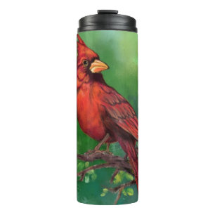 Northern Red Kardinal Bird Therbler Tumbler Thermosbecher