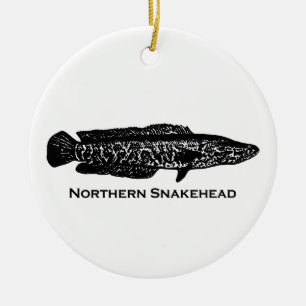 Northern Snakehead Keramik Ornament