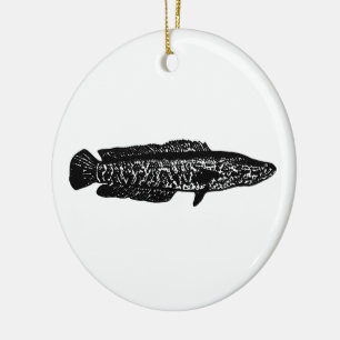 Northern Snakehead Keramik Ornament