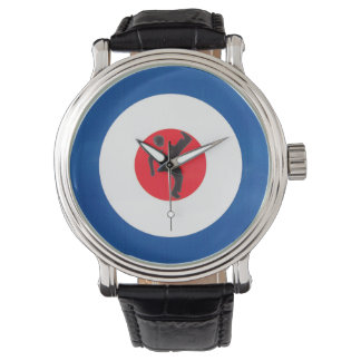 Northern Soul Dancer & Mod Target Wristwatch Armbanduhr