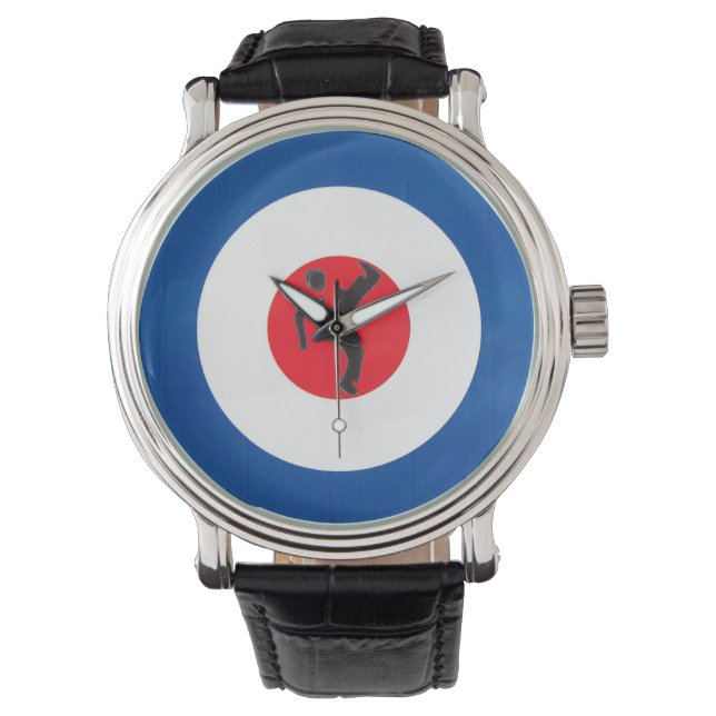 Northern Soul Dancer & Mod Target Wristwatch Armbanduhr (Vorderseite)