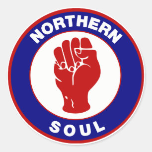 Northern Soul Mod Ziel Design Runder Aufkleber