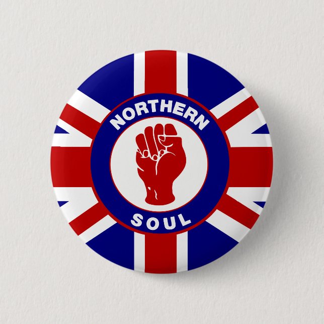 Northern Soul Union Jack Button (Vorderseite)