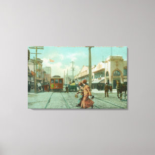 Northern View Fillmore St von O'Farrell St Leinwanddruck