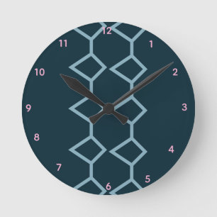 NorthernPine Teal Acryl-Wanduhr Runde Wanduhr