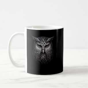 Northische Wikinger-Owl Tattoo Wildlife Animal (V. Kaffeetasse