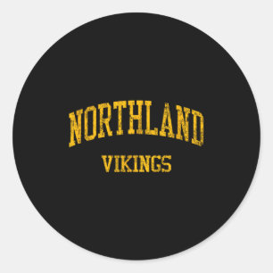Northland High School Hs Columbus Oh Vintage Srts  Runder Aufkleber