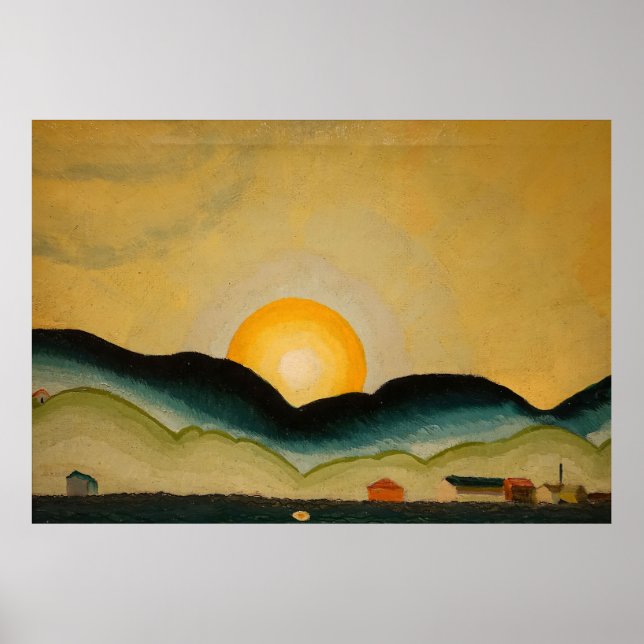 Northport Harbour (1929) Arthur Dove Canvas Print Poster (Vorne)