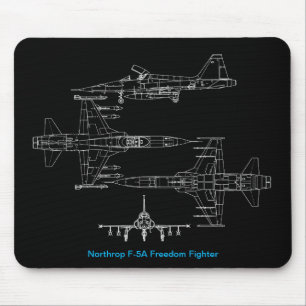Northrop F5A Freedom Fighter Mouse Pad Mousepad