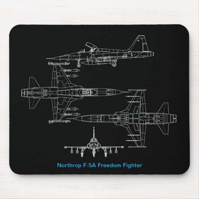 Northrop F5A Freedom Fighter Mouse Pad Mousepad (Vorne)