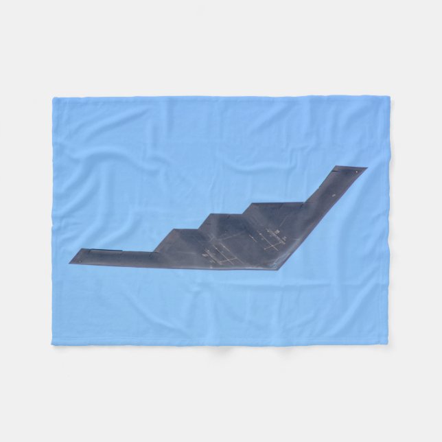 Northrop Grumman B-2 Spirit Fleece Blanket (Vorderseite (Horizontal))