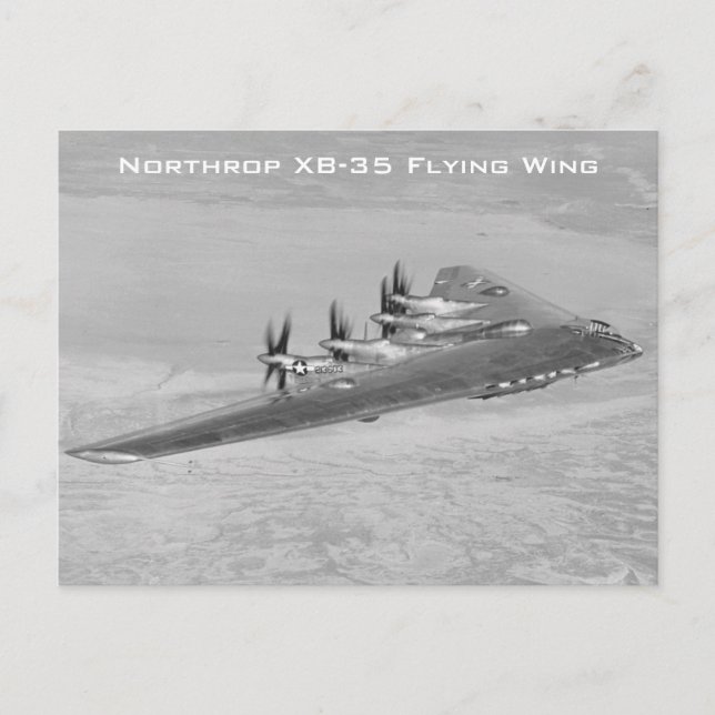 Northrop XB-35 Flying Wing Postkarten (Vorderseite)
