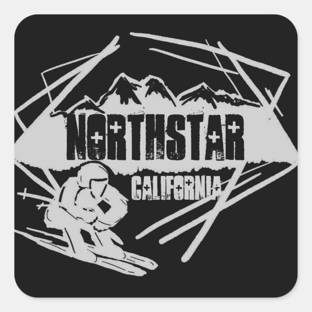 Northstar California Schwarzes Logo Aufkleber (Vorderseite)