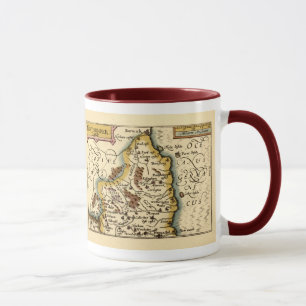 Northumberland County Karte, England Tasse