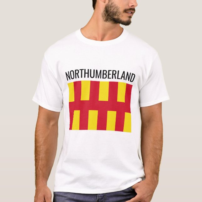 Northumberland // English Landkreis Flag T-Shirt (Vorderseite)