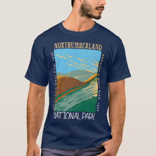 Northumberland Nationalpark Hadrians Wall Distres T-Shirt