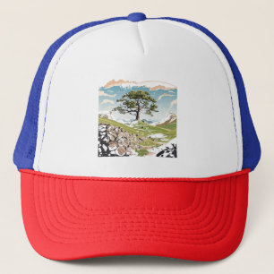 Northumberland Nationalpark Sycamore Gap Tree Truckerkappe
