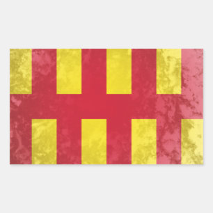 Northumberland Rechteckiger Aufkleber