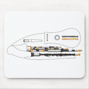 Northumbrian smallpipes mousepad
