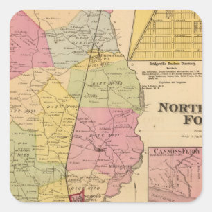 Northwest Fork Quadratischer Aufkleber