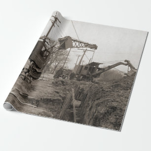 Northwest Shovel Co. Green Bay Frühbau Geschenkpapier