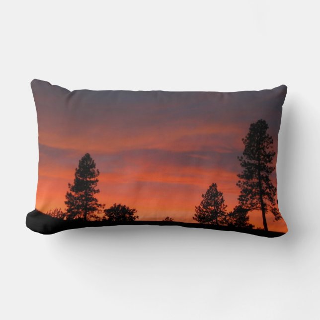 Northwest Sunset Throw Kissen (Vorderseite)