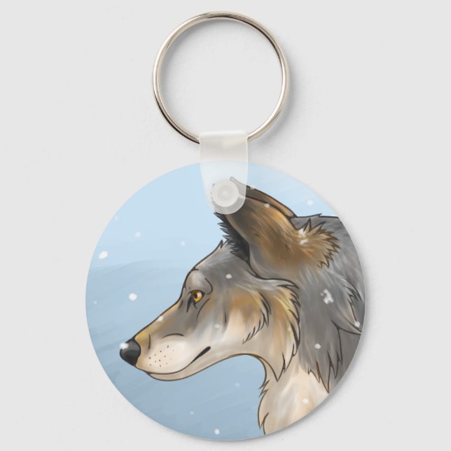 Northwestern Wolf Schlüsselanhänger (Vorderseite)