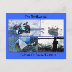 Northwoods Fun Postkarte
