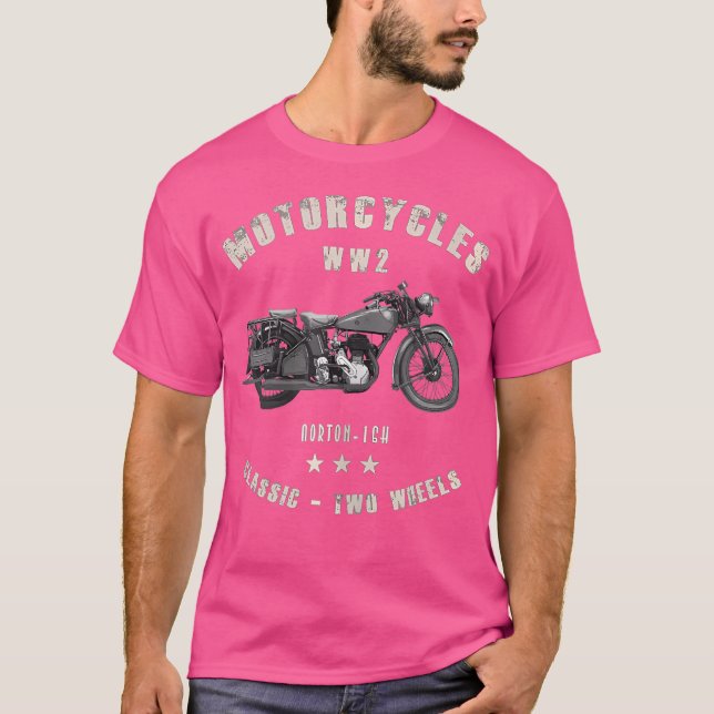 Norton-16H Motorcycle Ww2 T-Shirt (Vorderseite)