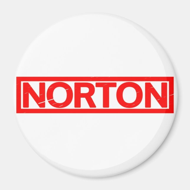 Norton Briefmarke Magnet (Vorne)